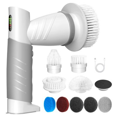 Brosse à laver électrique à mains multiples 9 en 1 avec charge USB