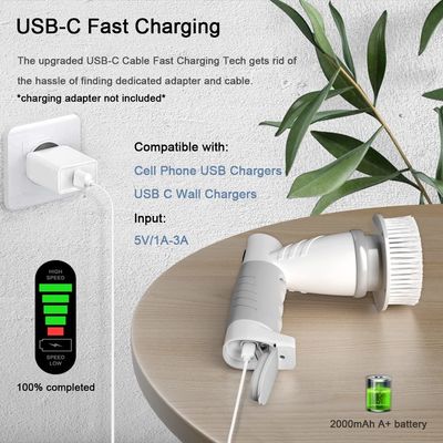 Brosse à laver électrique à mains multiples 9 en 1 avec charge USB