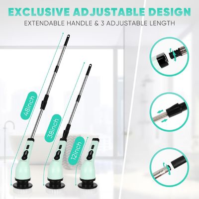 Purificateur électrique à rotation sans fil de baignoire de cuisine nettoyeur de baignoire brosse pour le nettoyage domestique