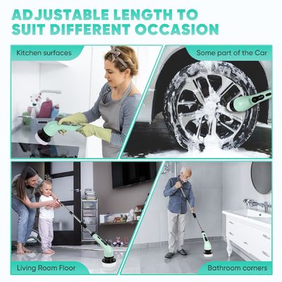 Purificateur électrique à rotation sans fil de baignoire de cuisine nettoyeur de baignoire brosse pour le nettoyage domestique