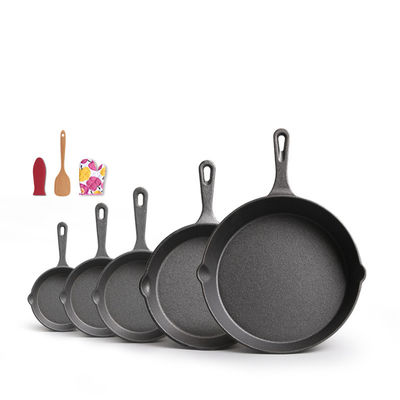 Poêle à frire en fonte de 9-30 cm cuite à la vapeur pour les besoins de cuisson à l'extérieur