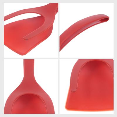 2 en 1 Spatule Tong pour outil de cuisson Ouvrier noir Pinceau Tong Pancake Poisson Toast français