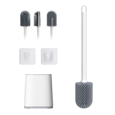 TPR Ronde Pâte de nettoyage en plastique Porteur de brosse de toilette pour une hygiène de salle de bain supérieure