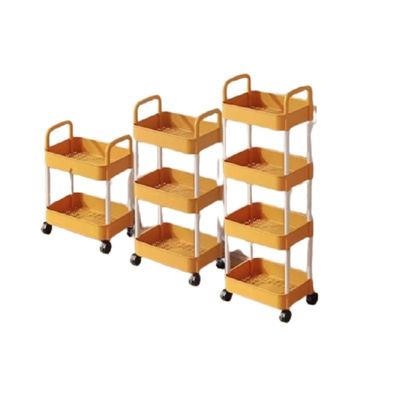 Étagère de cuisine organisateur carré rotatif 4 niveaux noir rangement de stockage ménager panier chariot