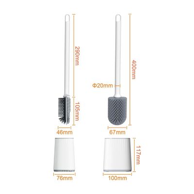 TPR Ronde Pâte de nettoyage en plastique Porteur de brosse de toilette pour une hygiène de salle de bain supérieure