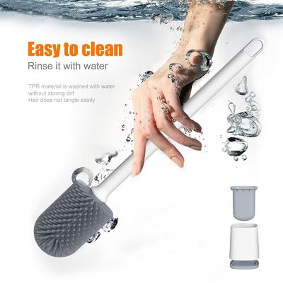 TPR Ronde Pâte de nettoyage en plastique Porteur de brosse de toilette pour une hygiène de salle de bain supérieure