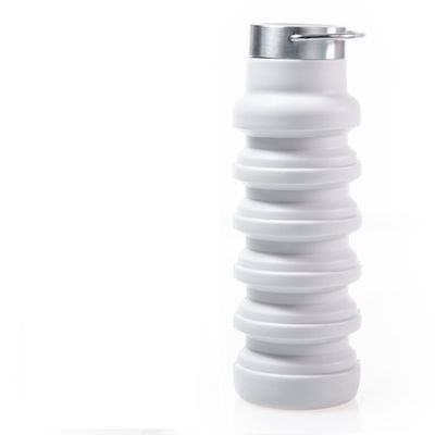 Conception rétractable Bouteille d'eau de sport en silicone de grande capacité pour les activités de plein air