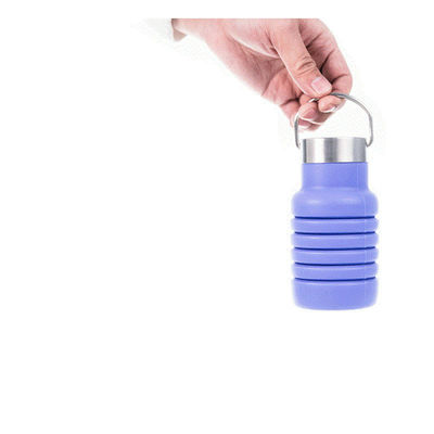 Conception rétractable Bouteille d'eau de sport en silicone de grande capacité pour les activités de plein air