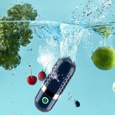 Nettoyant alimentaire sans fil à pile intégrée en forme de capsule pour petites maisons Couleur bleu foncé