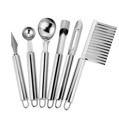 Outils de fruits et légumes en acier inoxydable 6 pièces pour la cuisine multifonctionnelle