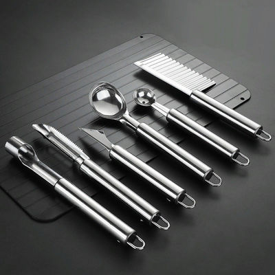 Outils de fruits et légumes en acier inoxydable 6 pièces pour la cuisine multifonctionnelle