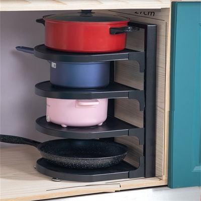 Organiseur de pots et de casseroles à 3 couches pour ranger des appareils de cuisine