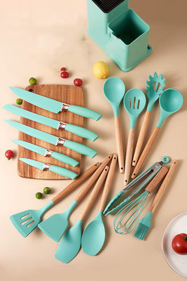 Kit d'ustensiles de cuisine portables pour les outils de cuisson antiadhésifs dans les restaurants et les maisons