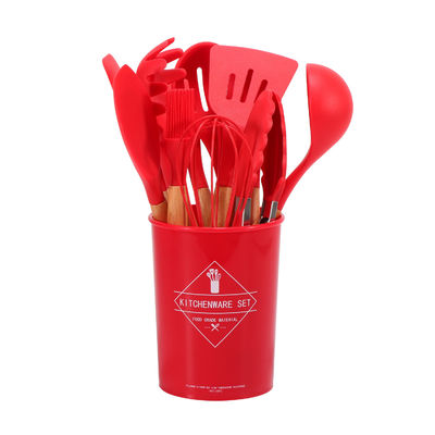 Accessoires de cuisine de restaurant Ensemble d'outils antiadhésifs en 11 pièces avec spatule en silicone