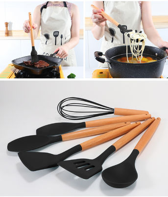 Accessoires de cuisine de restaurant Ensemble d'outils antiadhésifs en 11 pièces avec spatule en silicone