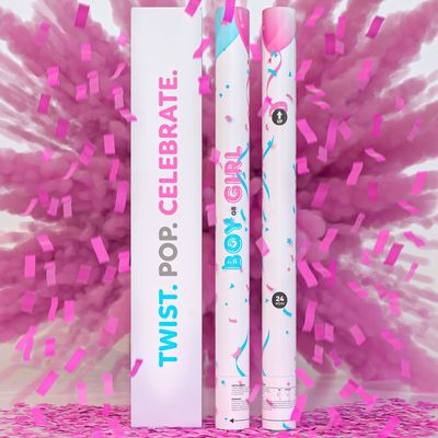 Ajoutez un élément de surprise à votre fête de fin d'année avec le canon de poudre de confetti révélant le sexe