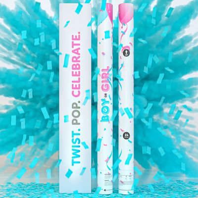 Ajoutez un élément de surprise à votre fête de fin d'année avec le canon de poudre de confetti révélant le sexe