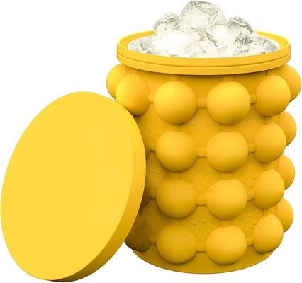 40 cubes Fabricant de glace en silicone pour un seau de glace rond en PP