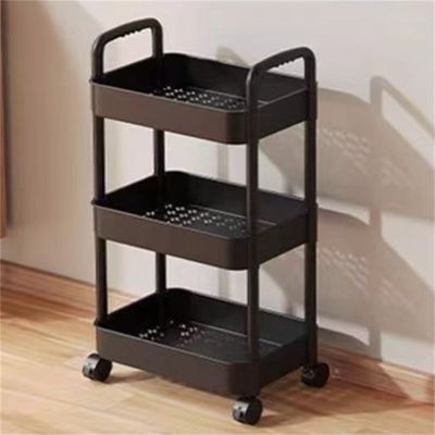 Étagère rotative de cuisine à trois couches pour le stockage multifonctionnel de légumes et de fruits