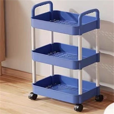 Étagère rotative de cuisine à trois couches pour le stockage multifonctionnel de légumes et de fruits