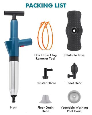 Plongeur de toilettes en acier inoxydable manuel multifonctionnel pour un nettoyage durable des égouts