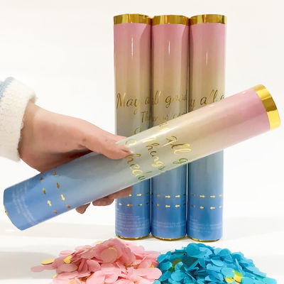Cannon de poudre de confetti avec logo personnalisé - 100 cm de fumée de poudre de confetti