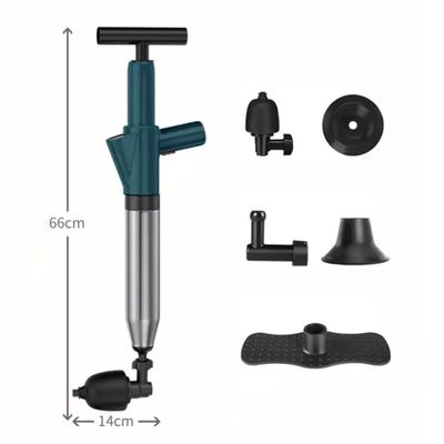 Plongeur de toilettes en acier inoxydable manuel multifonctionnel pour un nettoyage durable des égouts