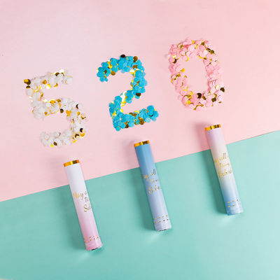 Cannon de poudre de confetti avec logo personnalisé - 100 cm de fumée de poudre de confetti