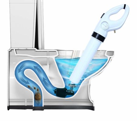 Nettoyage ménager Dredge de toilettes électriques avec pompe à air et plongeur de tuyaux sous pression