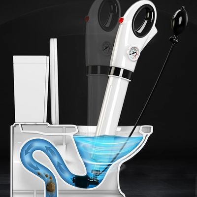 Nettoyage ménager Dredge de toilettes électriques avec pompe à air et plongeur de tuyaux sous pression