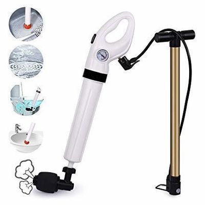 Nettoyage ménager Dredge de toilettes électriques avec pompe à air et plongeur de tuyaux sous pression