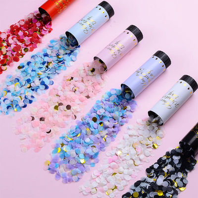 Logo personnalisé Fête d'anniversaire de mariage Biodégradable Papier printemps Poppers confetti