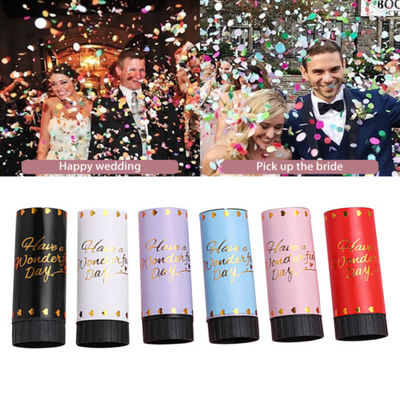 Logo personnalisé Fête d'anniversaire de mariage Biodégradable Papier printemps Poppers confetti