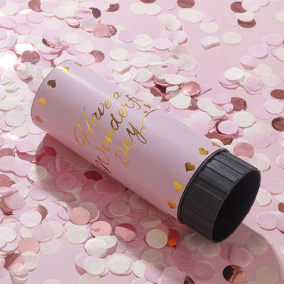 Logo personnalisé Fête d'anniversaire de mariage Biodégradable Papier printemps Poppers confetti