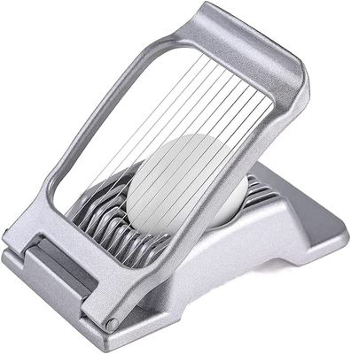 Outils de cuisine stockés Coupeuse d'œufs en métal à main Coupeuse d'œufs en acier inoxydable Coupeuse d'œufs en fil d'acier pour œufs durement bouillis