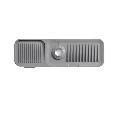 Mat d'évacuation du robinet anti-éclaboussures en silicone de cuisine durable pour un comptoir extra-large