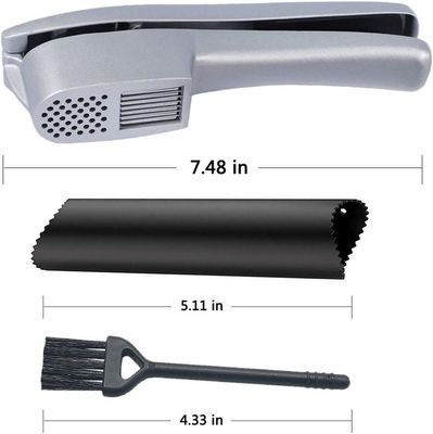 2 en 1 Ginger Chopper Alliage d'aluminium Press d'ail et trancheuse d'ail avec logo personnalisé