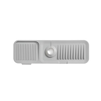 Mat d'évacuation du robinet anti-éclaboussures en silicone de cuisine durable pour un comptoir extra-large