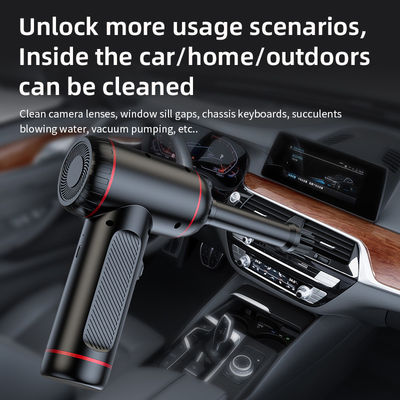 Puissant aspirateur de voiture 4 en 1 avec lampes LED à aspiration 6000PA et source d'alimentation USB