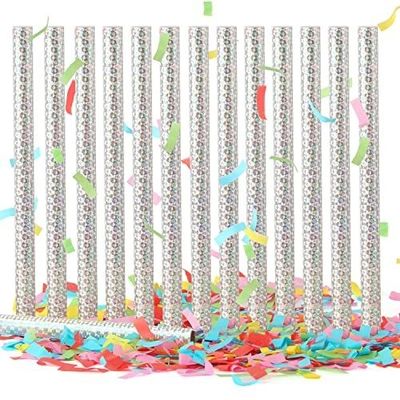 Des baguettes de confetti de mariage colorées et biodégradables pour les fêtes et les festivals