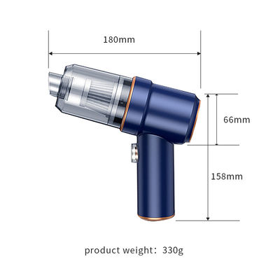 Aspirateur de voiture portable ménager de 12 V avec fonction de lumière et d'aspiration