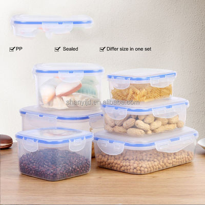 Ensemble de boîtes de rangement en plastique étanche à l' air pour contenants de stockage alimentaire multifonctionnels