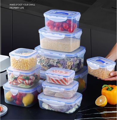 Ensemble de boîtes de rangement en plastique étanche à l' air pour contenants de stockage alimentaire multifonctionnels