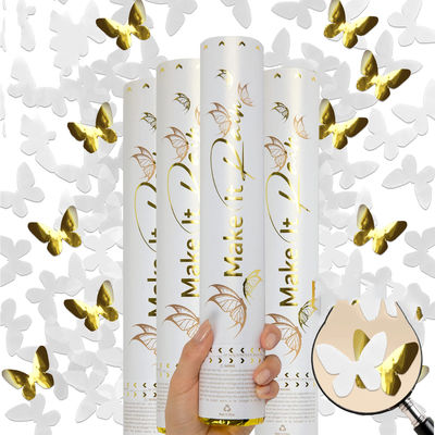 60cm Révéler le sexe Confetti Cannon Popper Smoke Powder Confetti Buttons pour les fournitures de fête