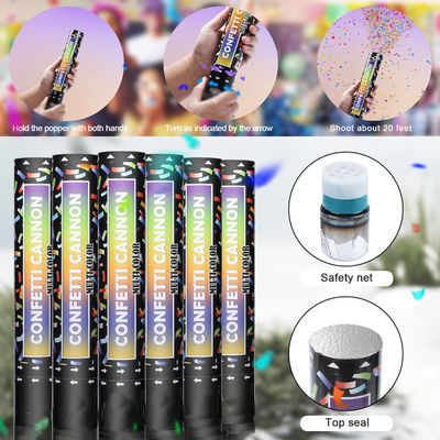 Des canons de confettis de 40 cm pour des fêtes colorées