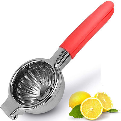 Juicer à citron pressé manuel avec poignée en caoutchouc de silicone et conception en acier inoxydable