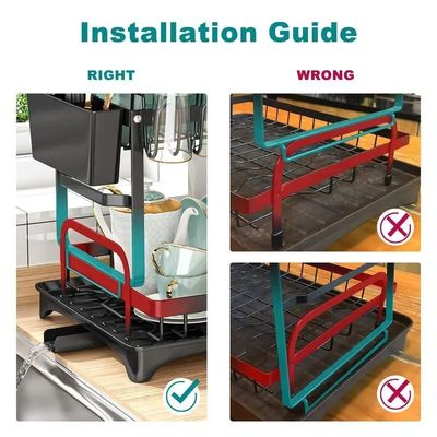 85*32*15cm Plateau d'organisation pour le séchage durable et hygiénique des plats