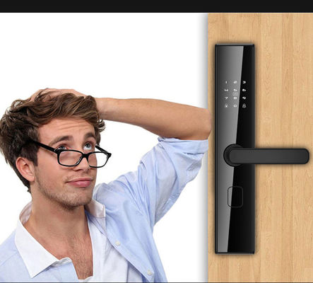 Manche de porte numérique de sécurité extérieure avec Tuya Ttlock et reconnaissance d'empreintes digitales