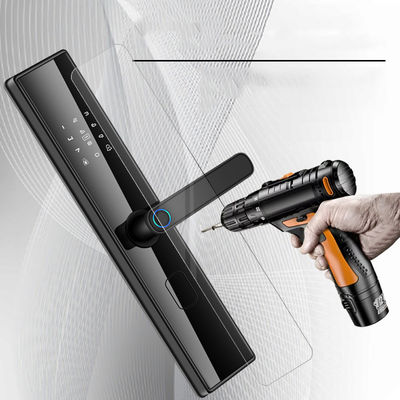 Manche de porte numérique de sécurité extérieure avec Tuya Ttlock et reconnaissance d'empreintes digitales