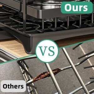 Plateau de séchage de vaisselle de cuisine avec drainboard à deux couches